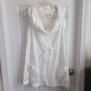 chalet • white linen dress